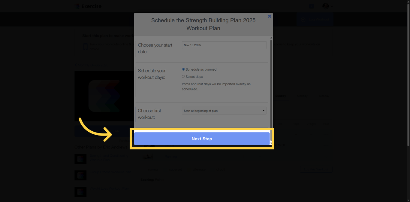 Proceed to Next Step