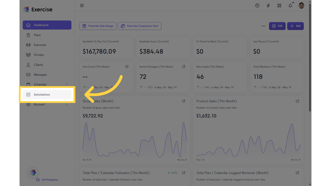 Click on the “Customize Platform” tab on the left sidebar.