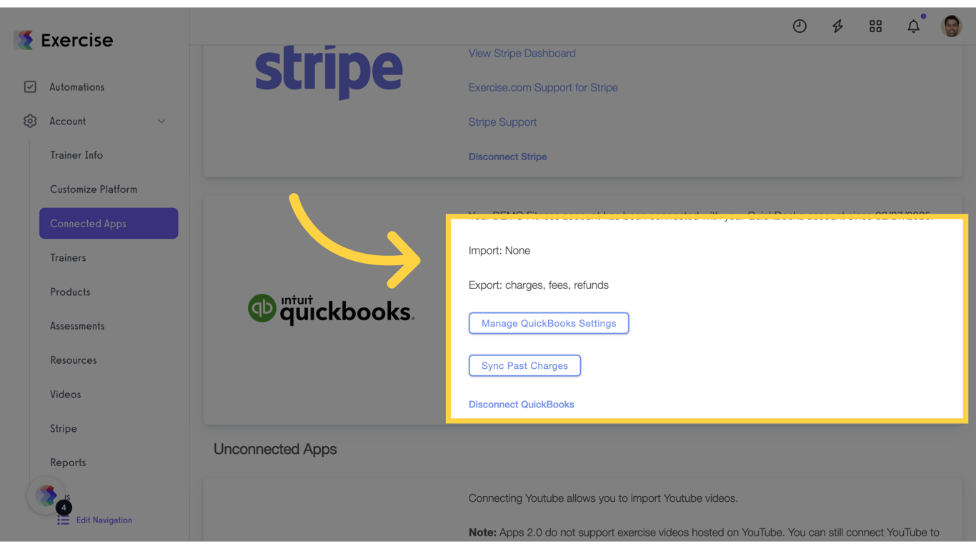 Validate QuickBooks Connection
