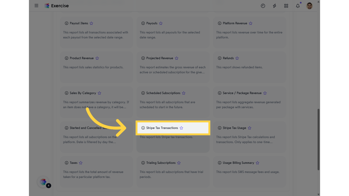 Stripe Tax Transactions