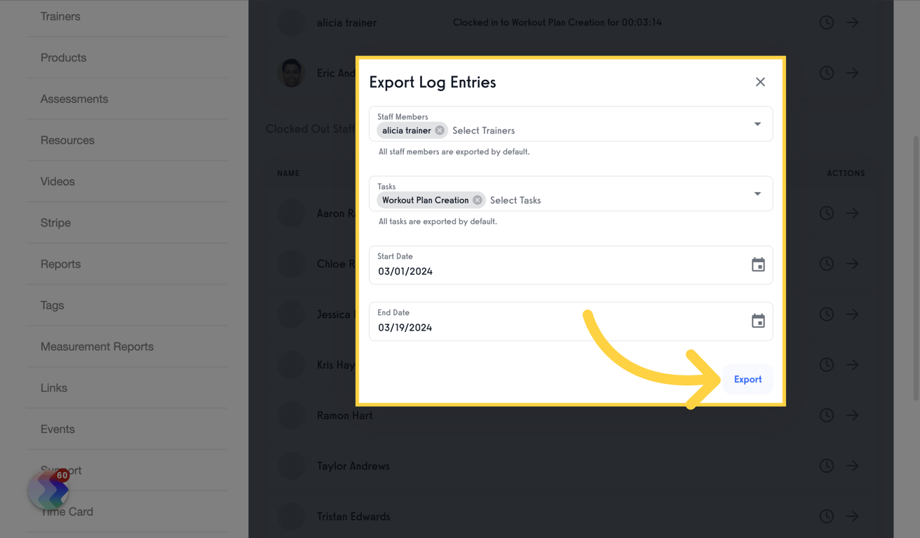 Select Report Filters