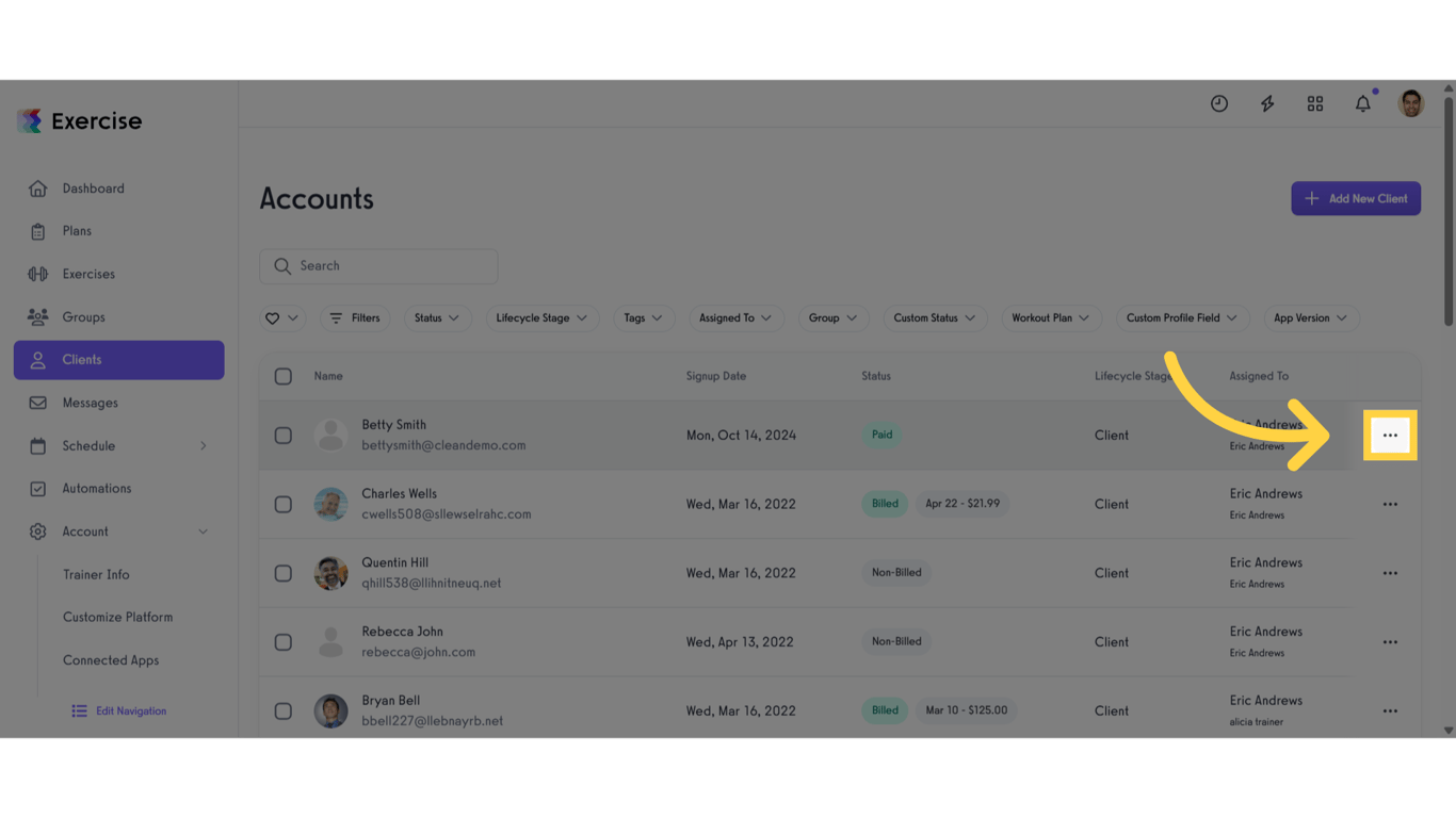 Click three dot button