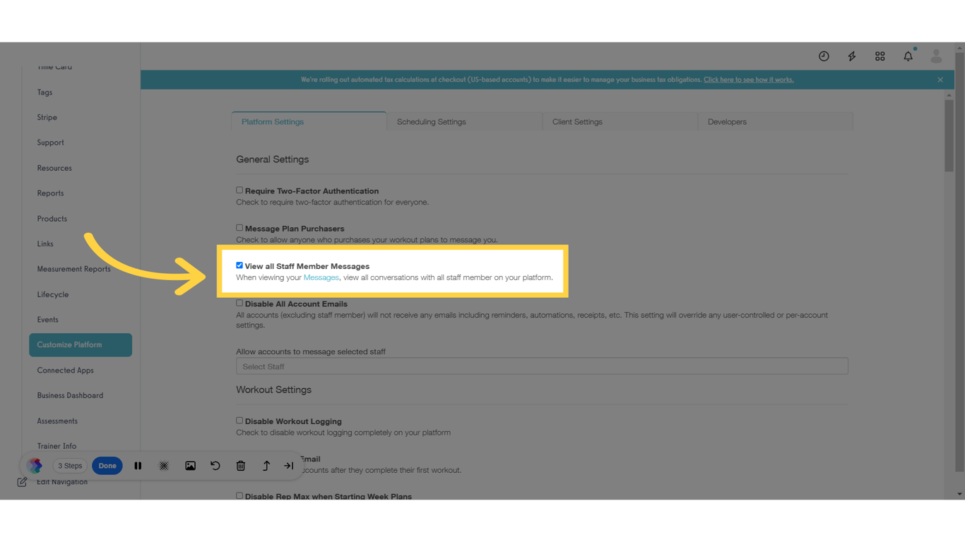 View all Staff Member Messages