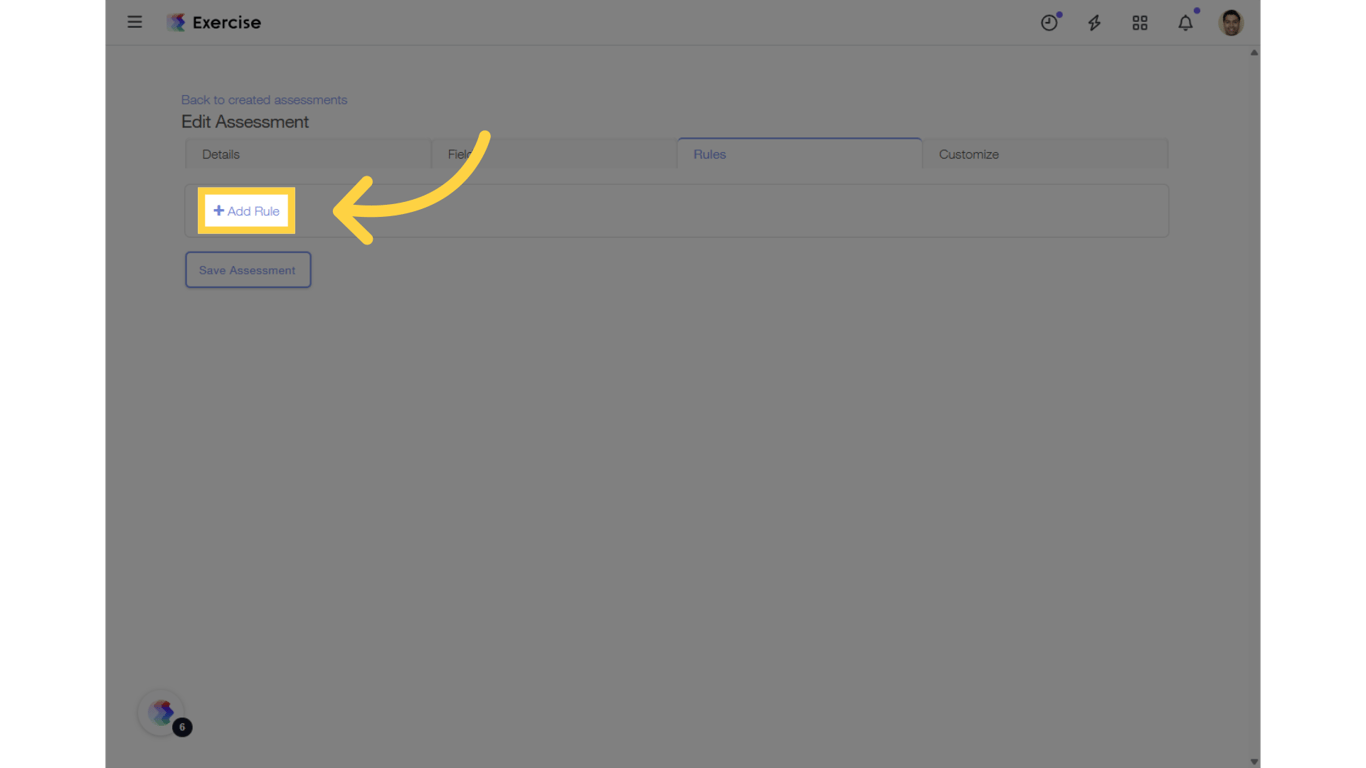 Click on the 'Add Rule' link.