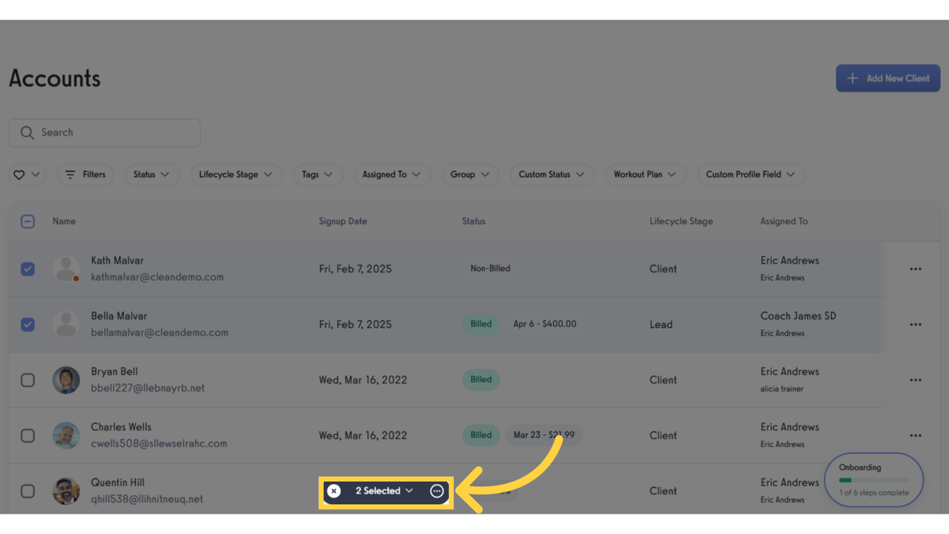 Click the '...' inside the circle.