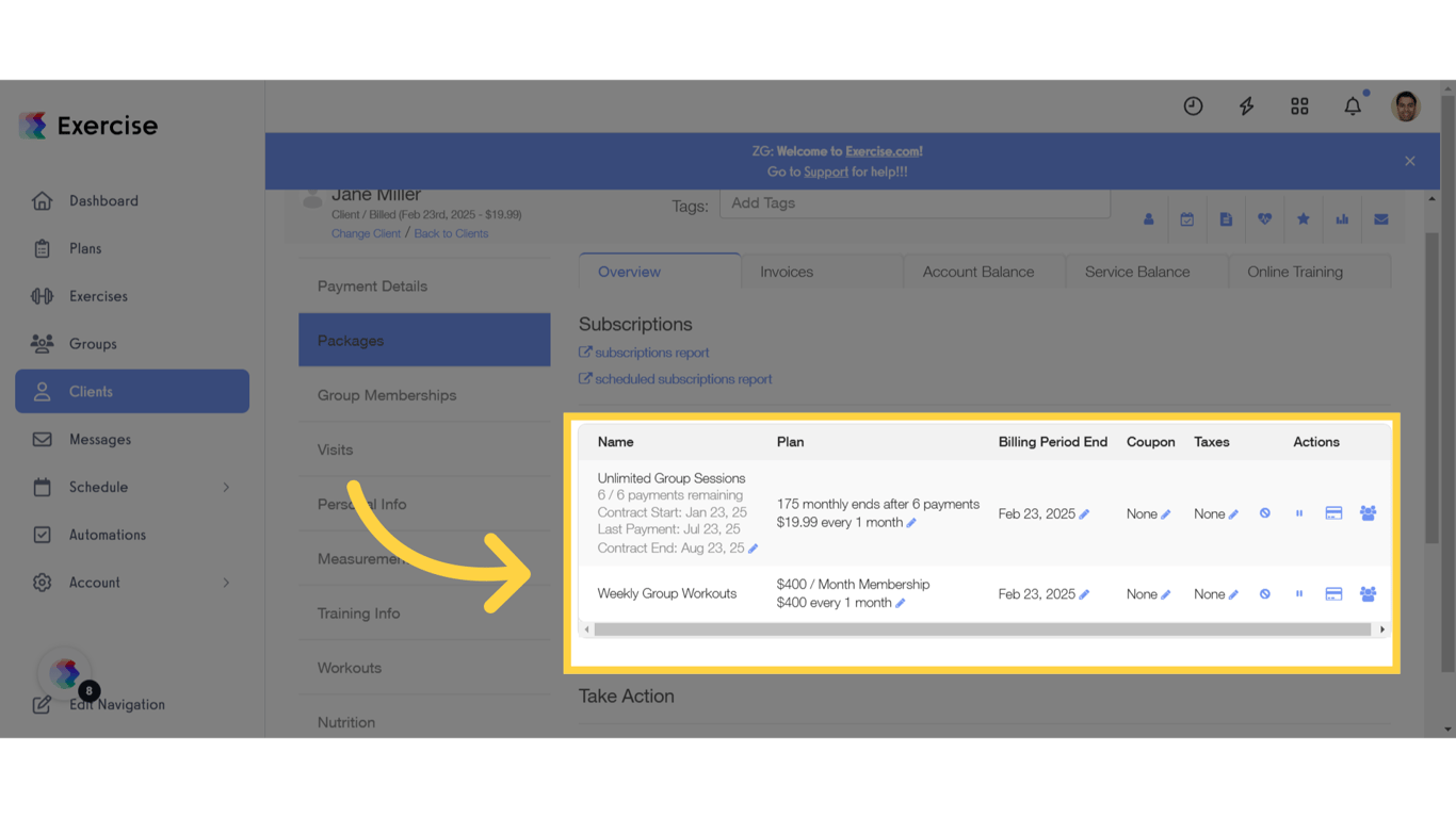 View List of Packages