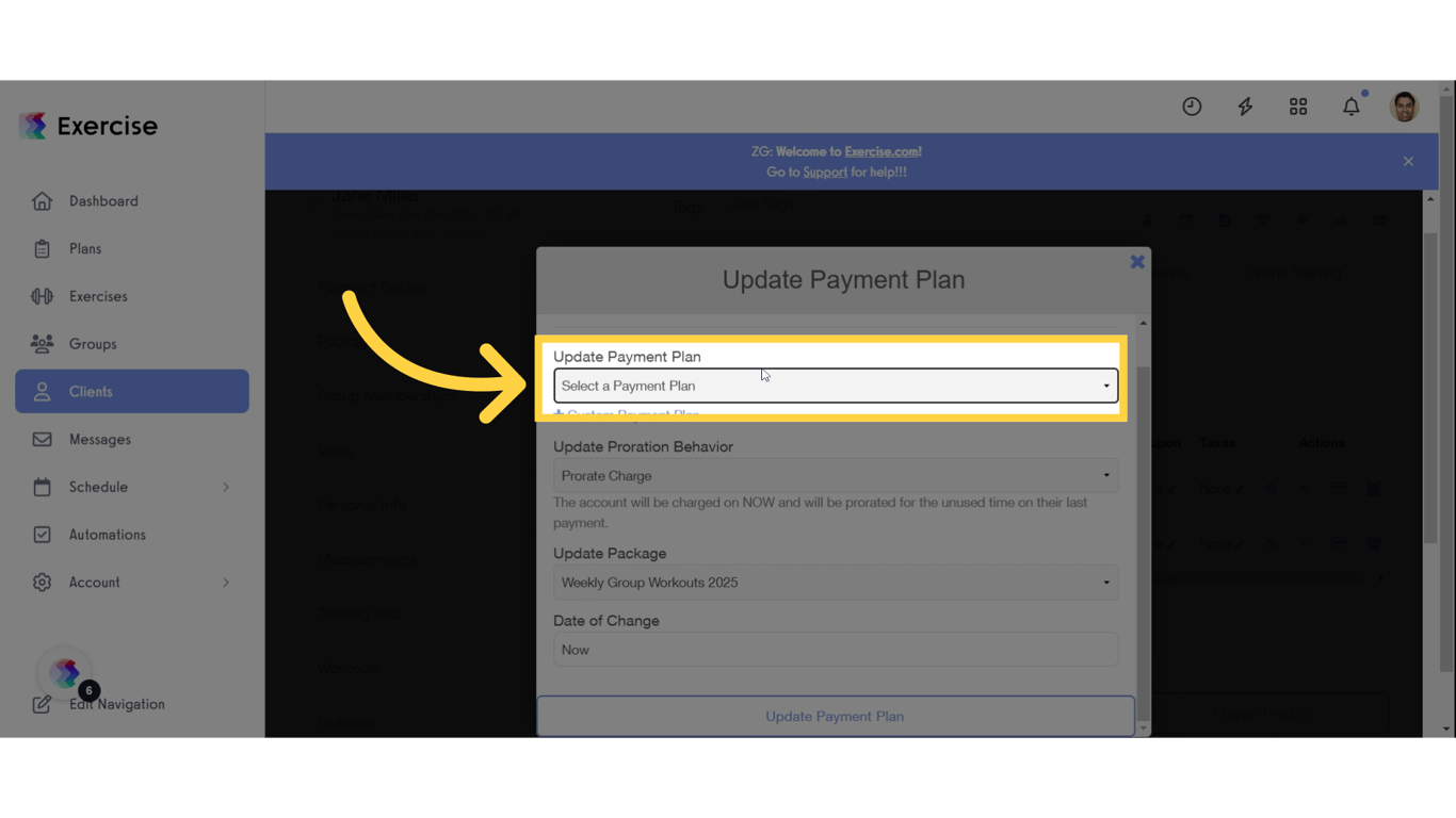 Select a Payment Plan