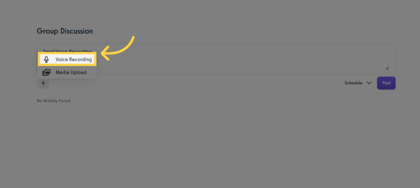 Click 'Voice Recording'.