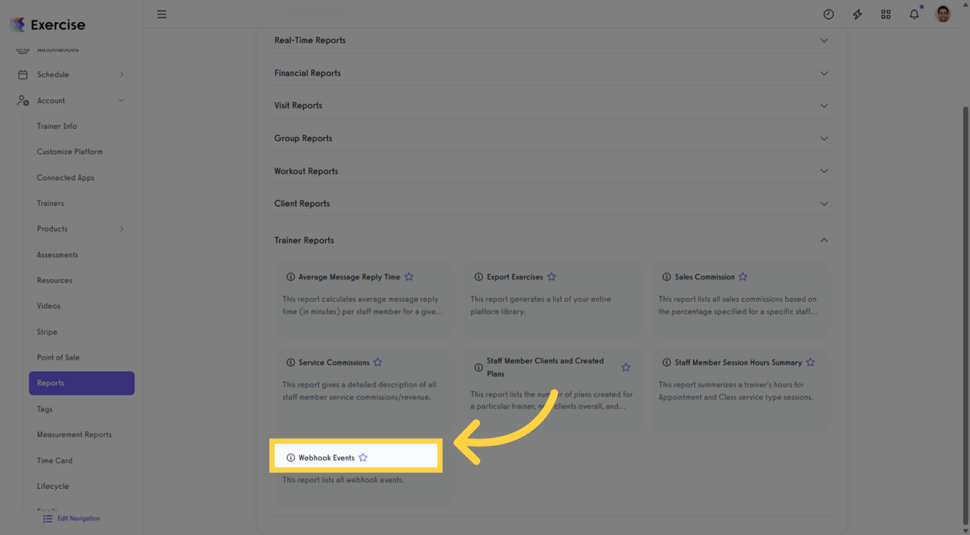 Access Webhook Events
