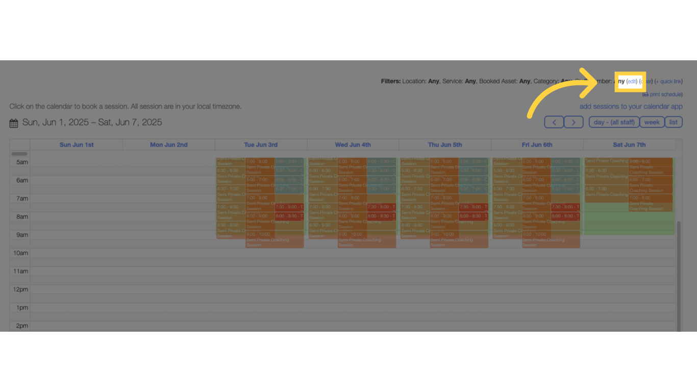 Option 1 Step 1: Click 'edit' link.