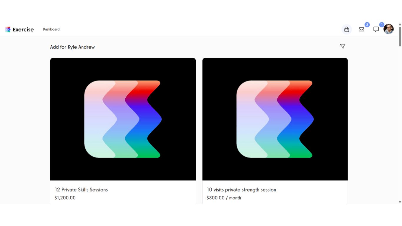 View available packages for purchase