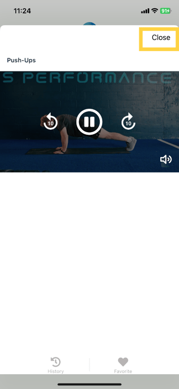 Watch and follow the exercise video.