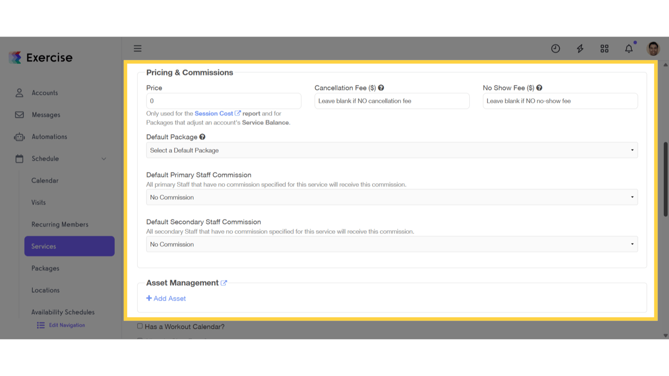 Enter Additional Service Information