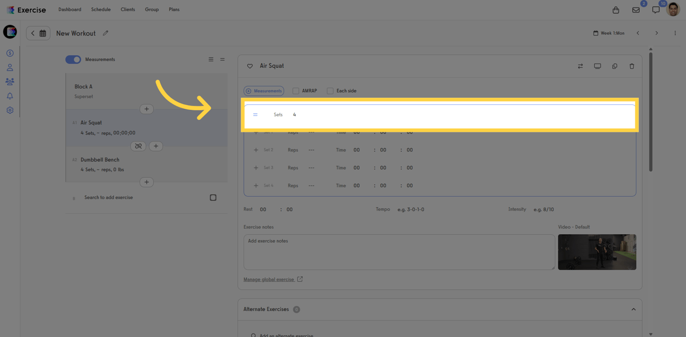 Adjust Set Configuration