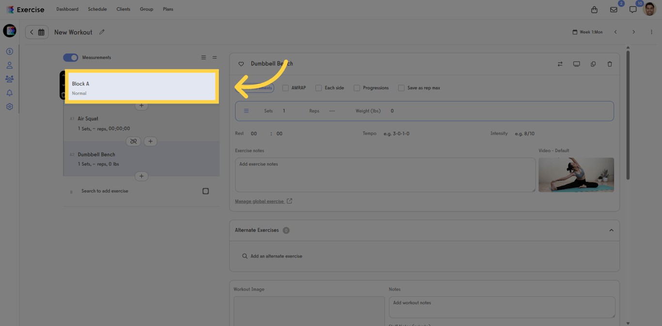 Set Exercise Intensity