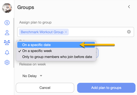 specific date option