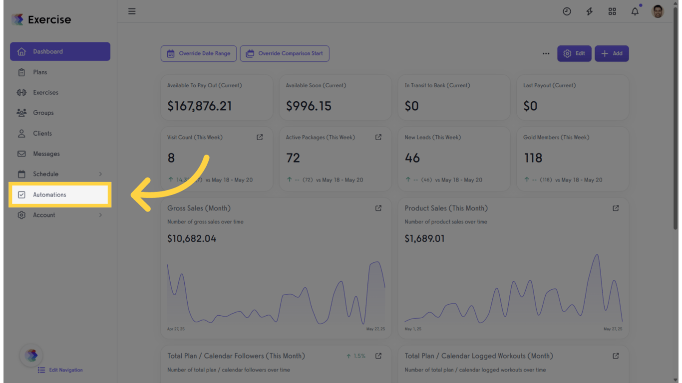 Click on the “Customize Platform” tab on the left sidebar.