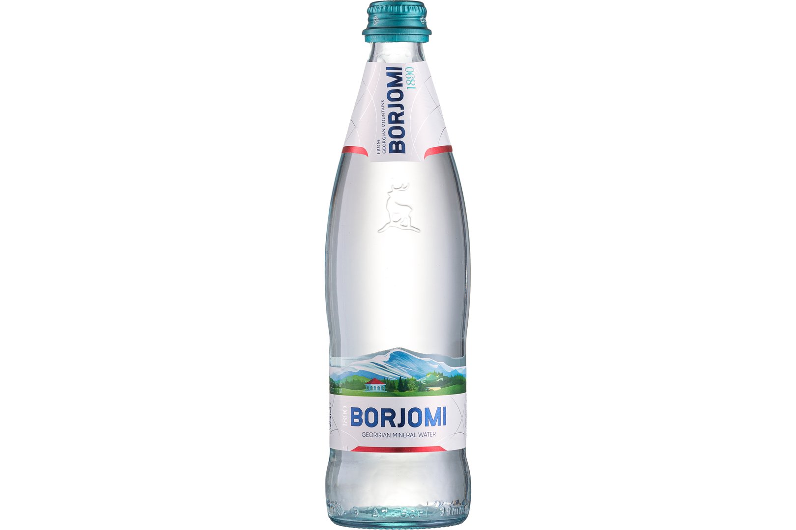 Photo Dish Borjomi mineral water glass of 0,5 l