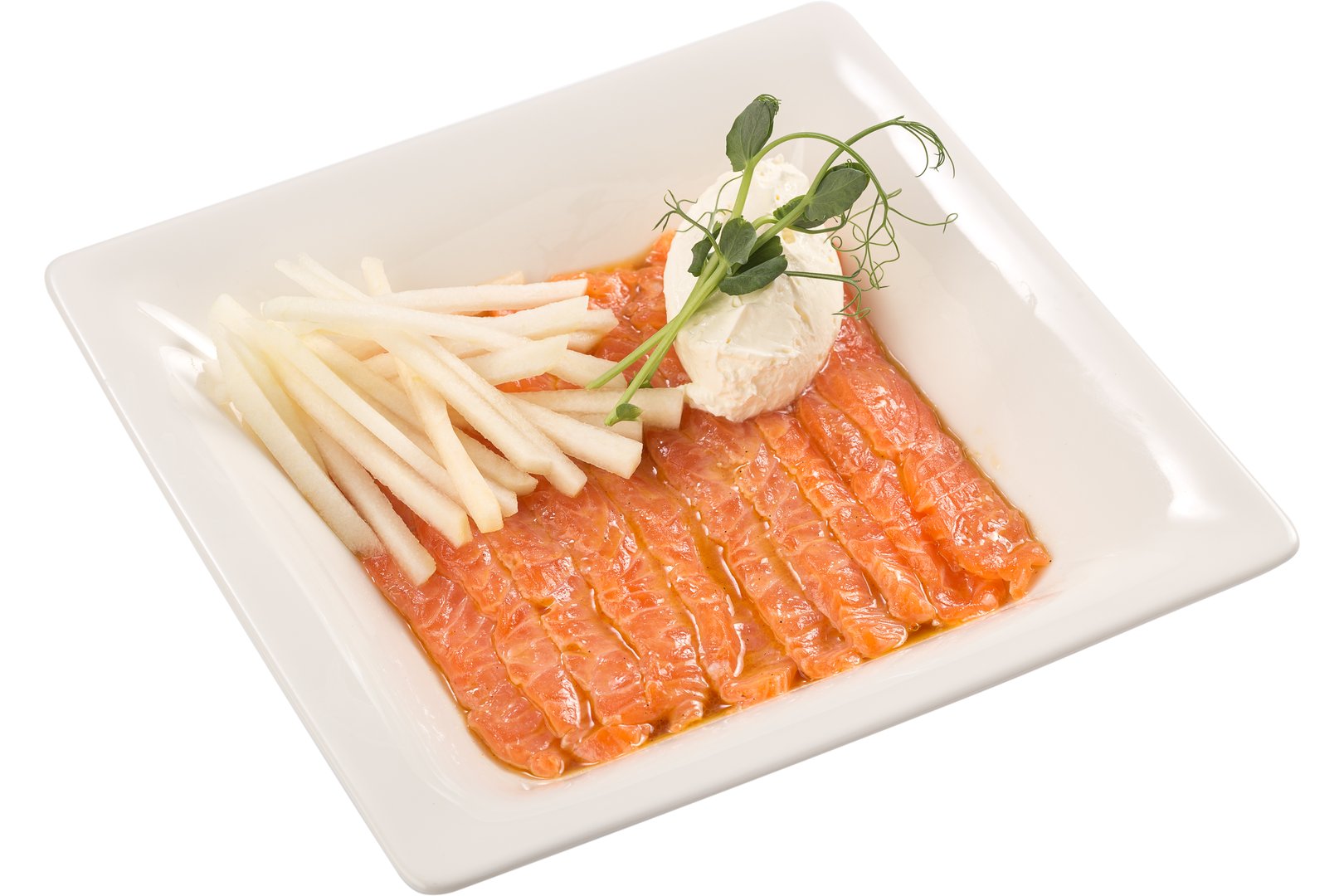 Photo Dish Salmon carpaccio with pear