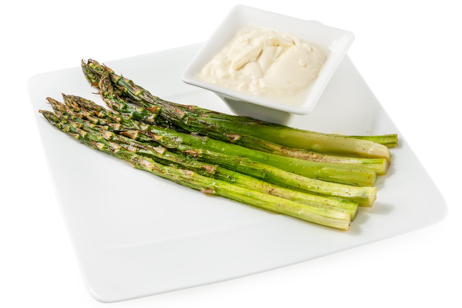 Photo Dish Asparagus with cream sauce