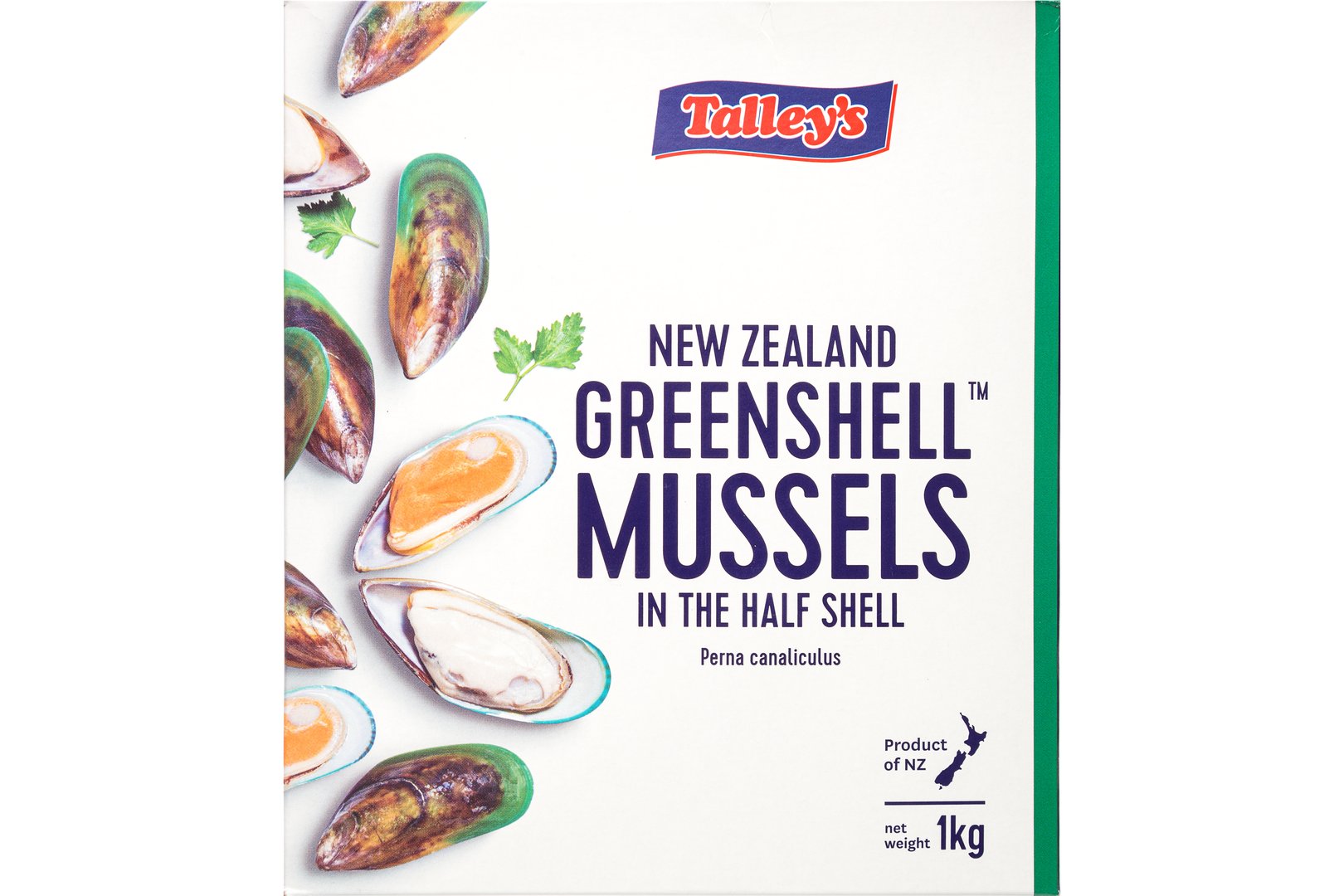 Photo New Zeland Greenshell mussels in the half shell