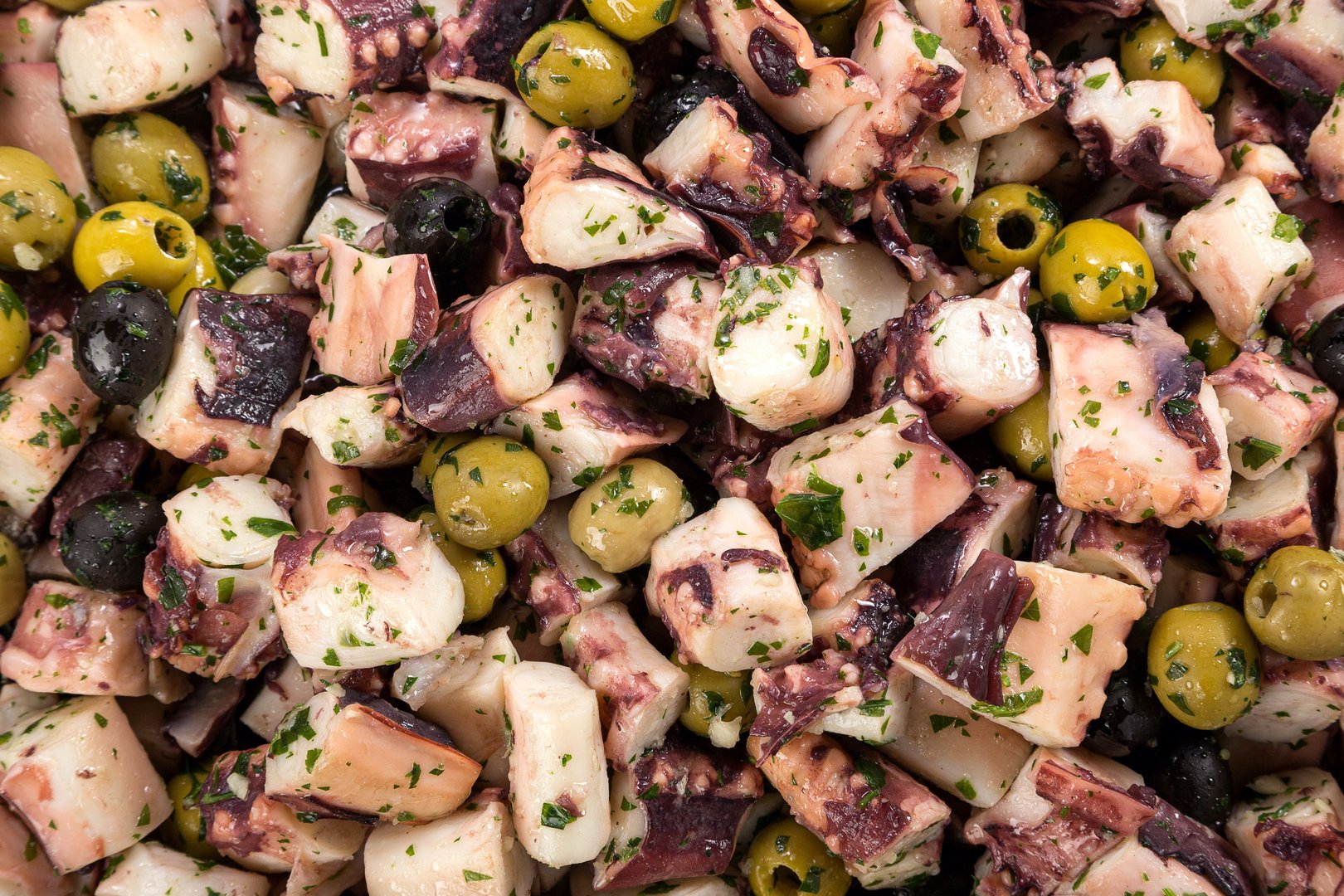 Photo Salad with squid, Sicilian recipe