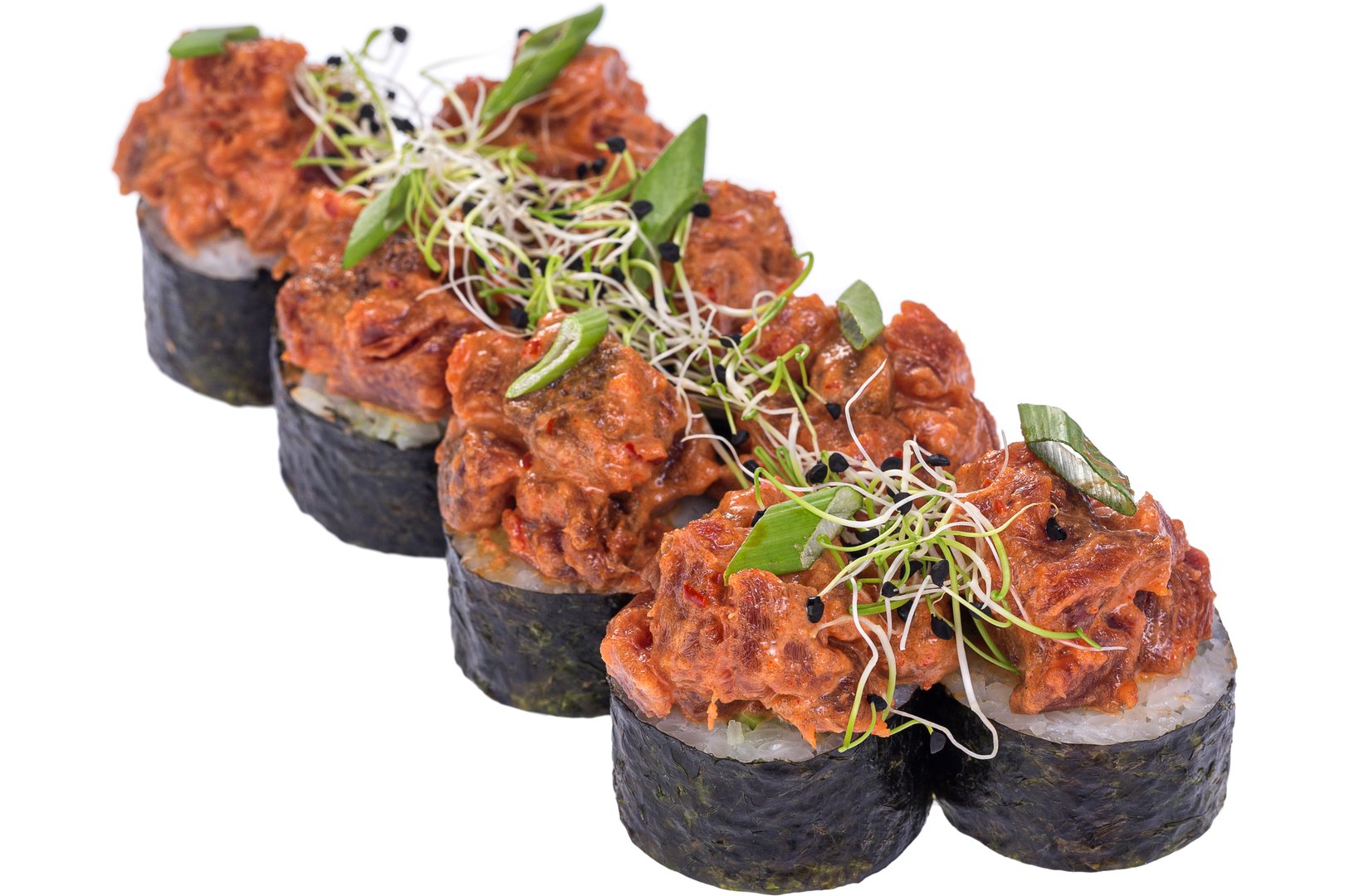 Photo Dish Futomaki with tuna in spicy