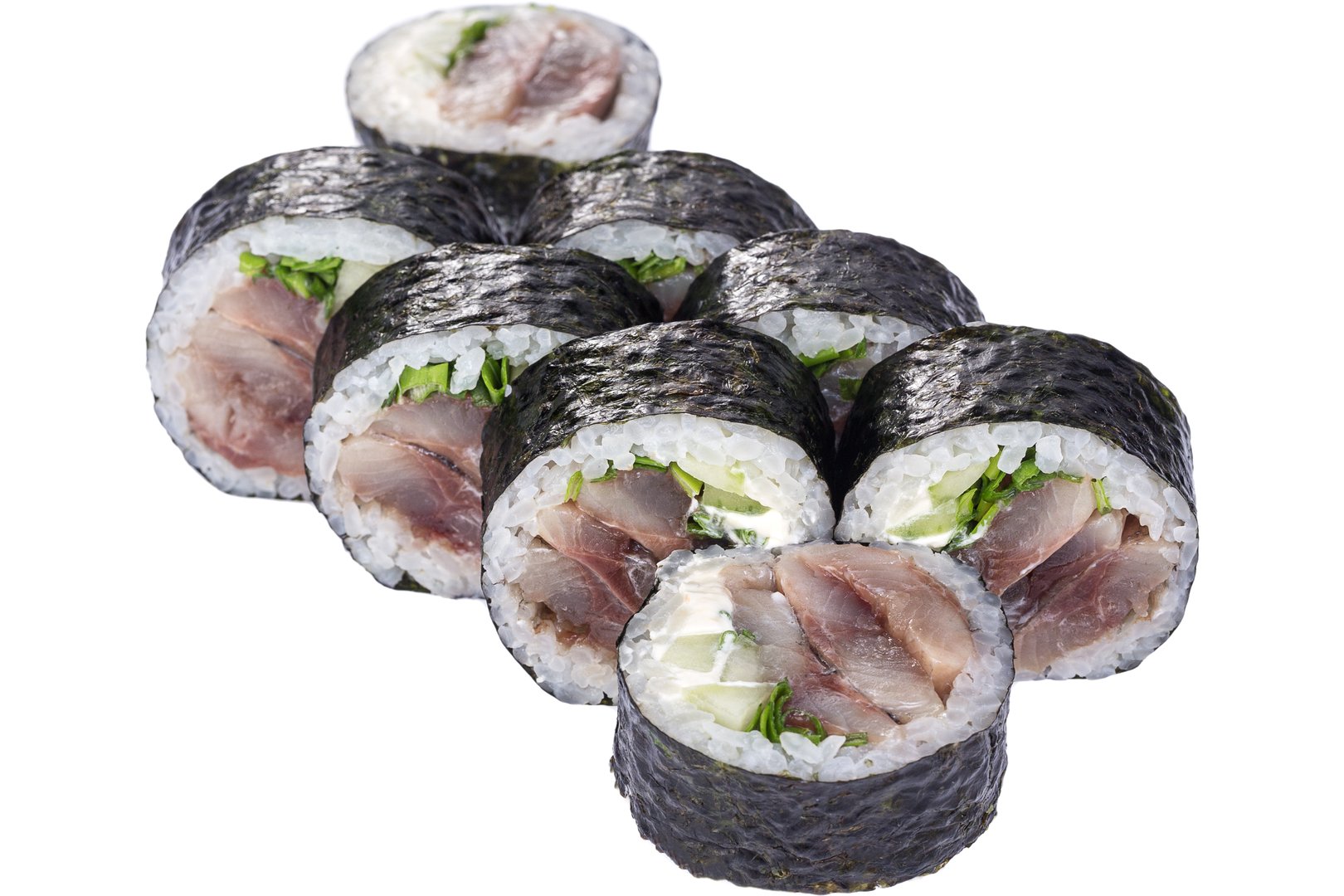 Photo Dish Norwegian roll with matjes herring