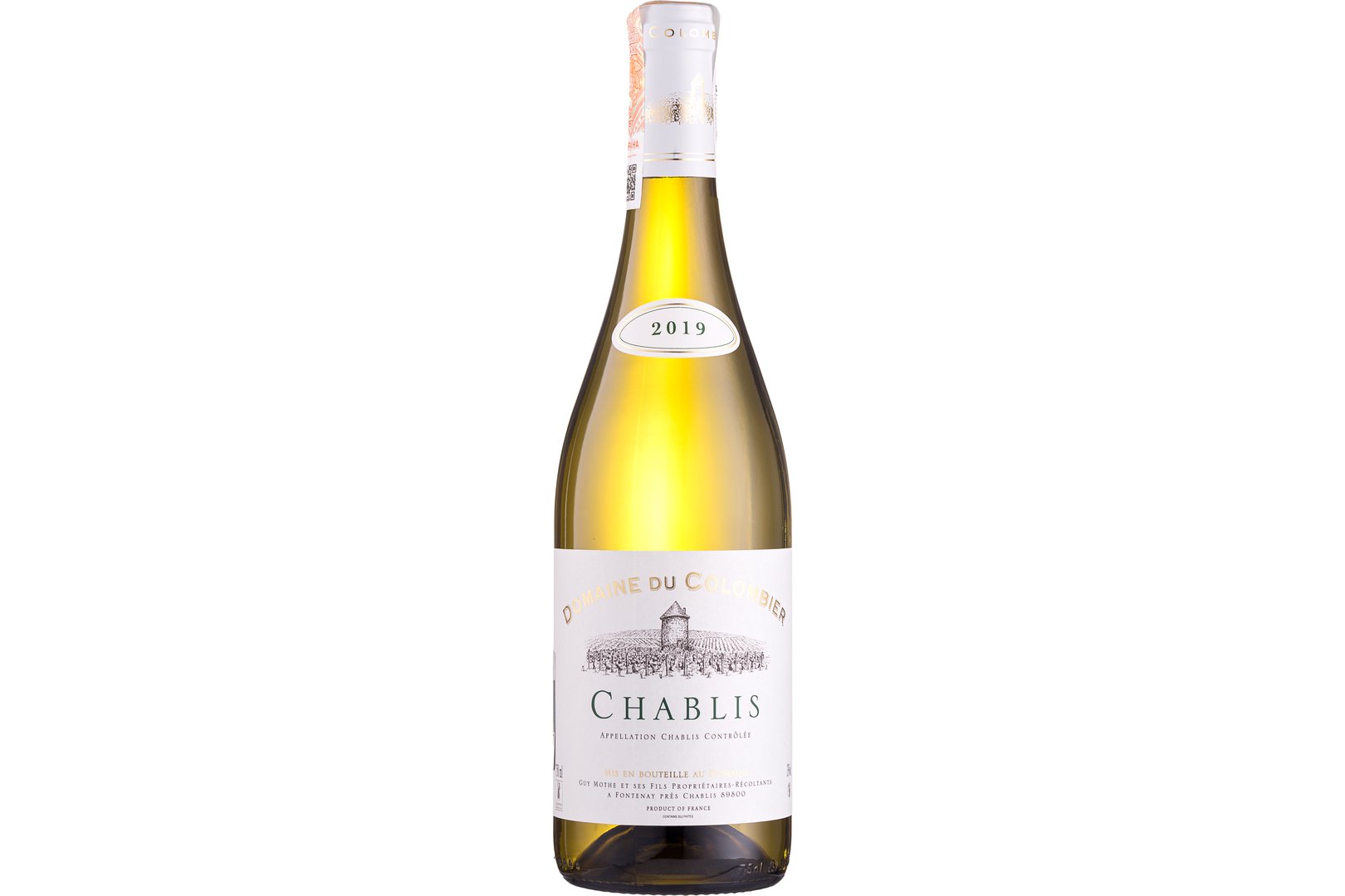 Photo Dish Dry white wine Chablis Domaine Du Colombier 0,75 l France