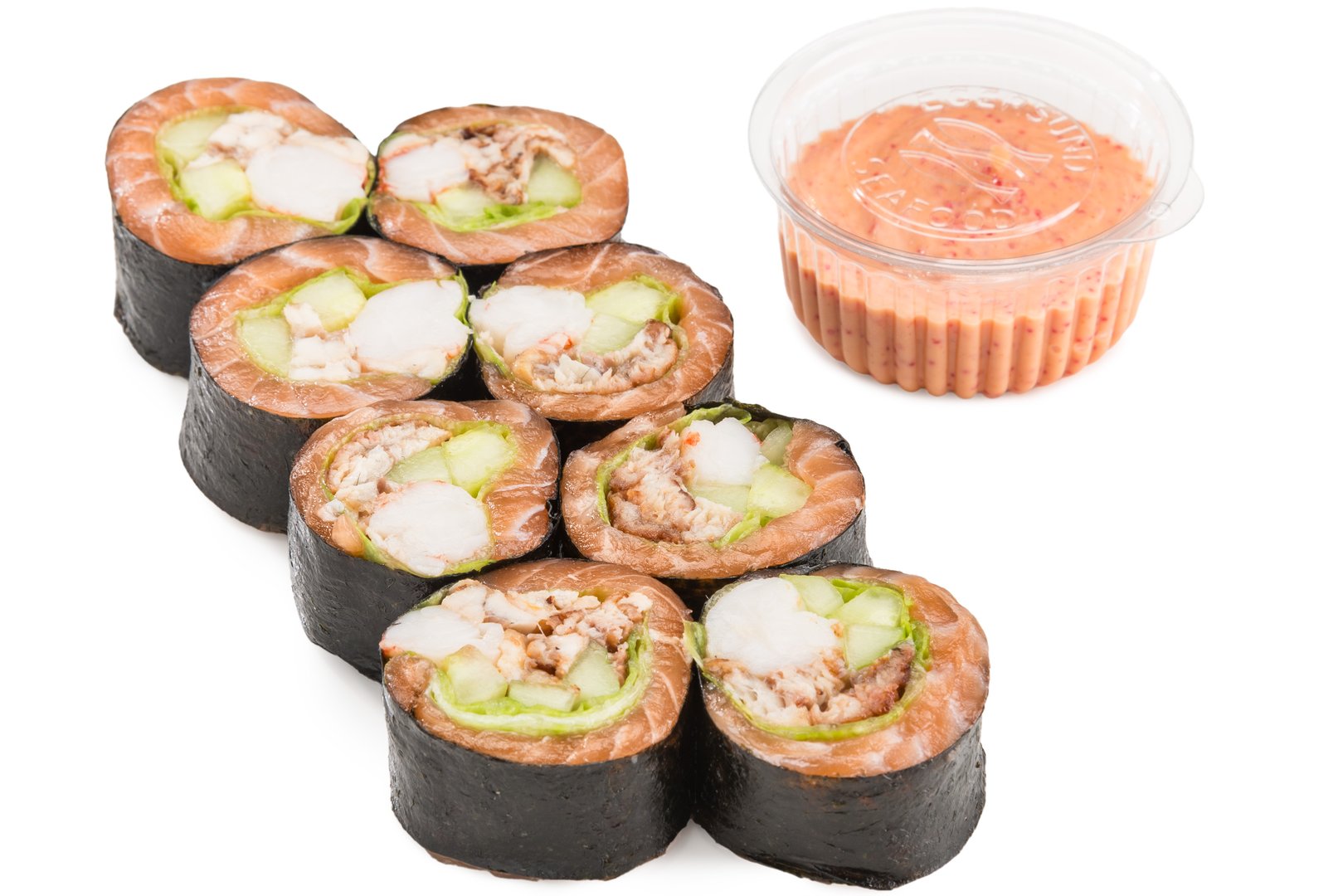 Photo Dish Roll Eel and shrimp in salmon WITHOUT rice