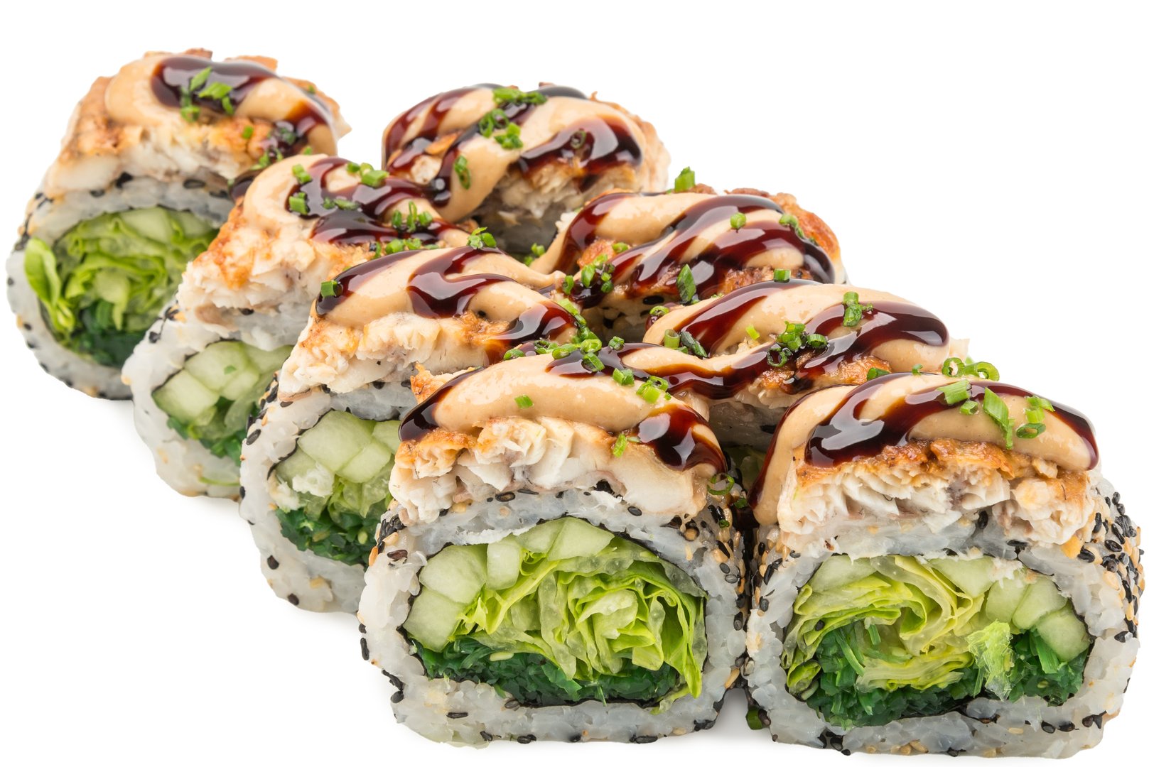 Photo Dish Roll with eel in nut sauce