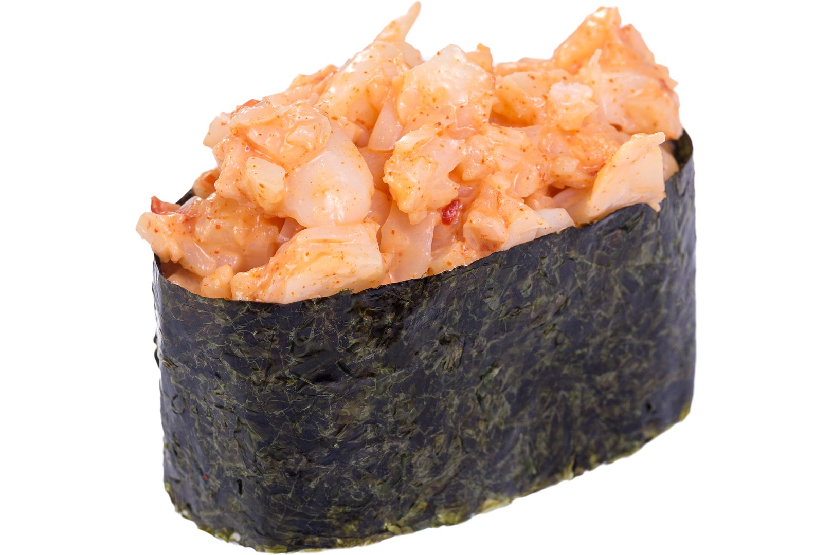 Photo Dish Gunkan with shrimp in spicy