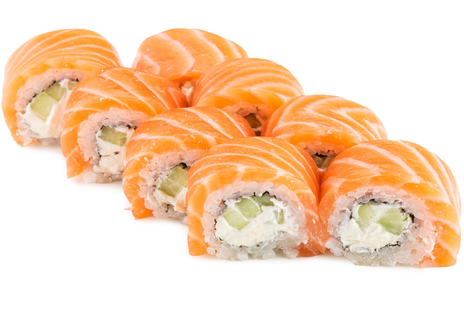 Photo Dish Royal Philadelphia with lightly salted salmon and cucumber