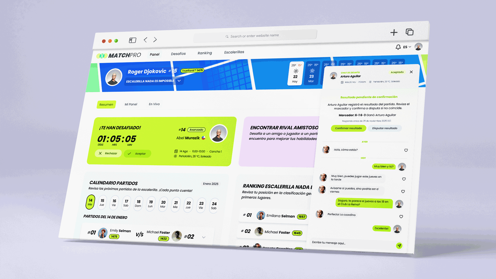 Comunicación - MatchPro Club Manager
