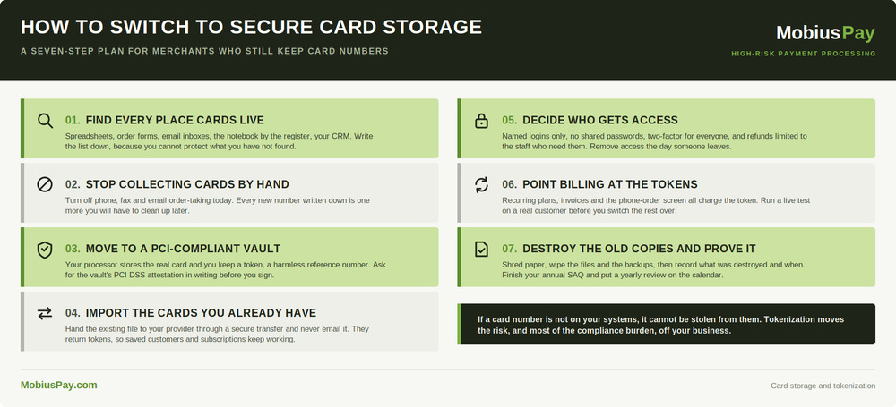 secure card storage landscape