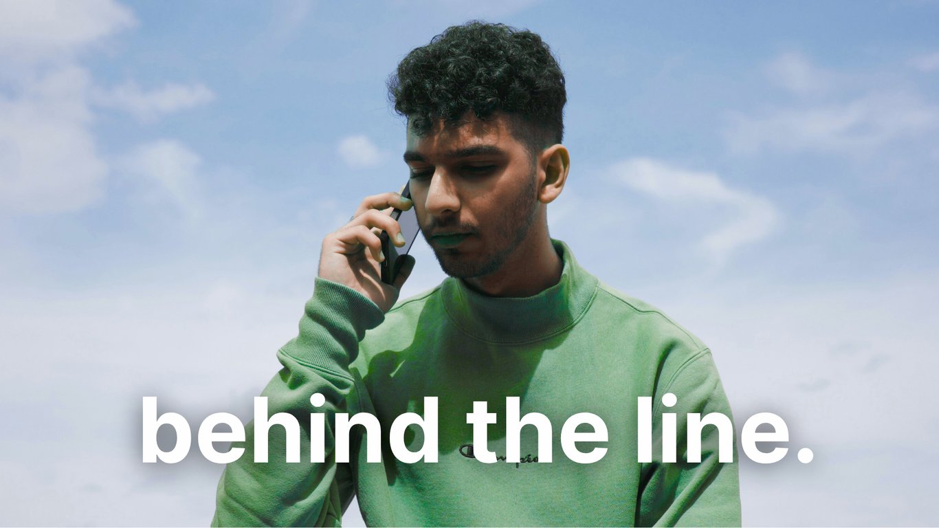 A person having a conversation on the phone
