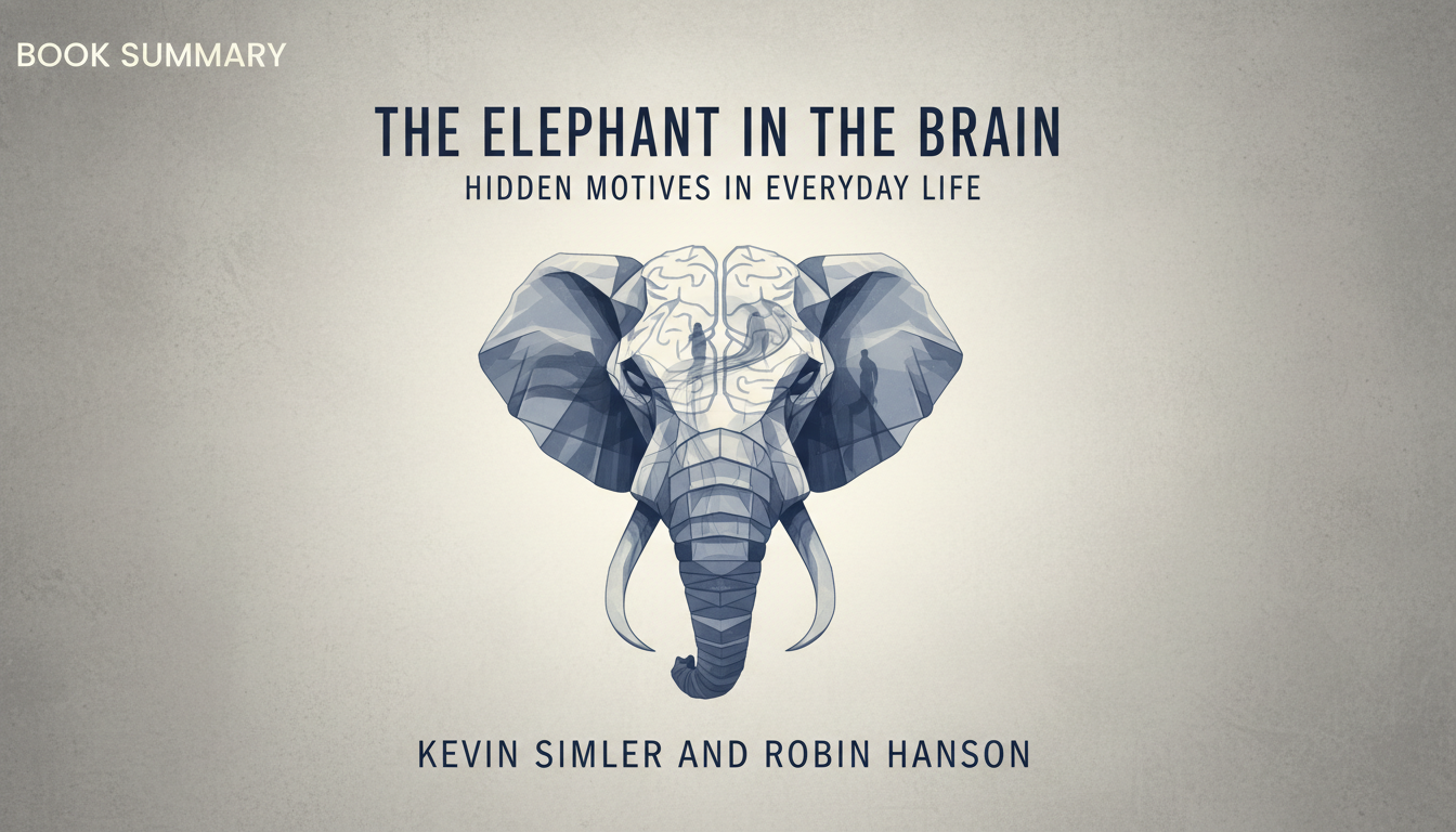 The Elephant in the Brain Hidden Motives in Everyday Life Book by Kevin Simler and Robin Hanson Summary in Hindi