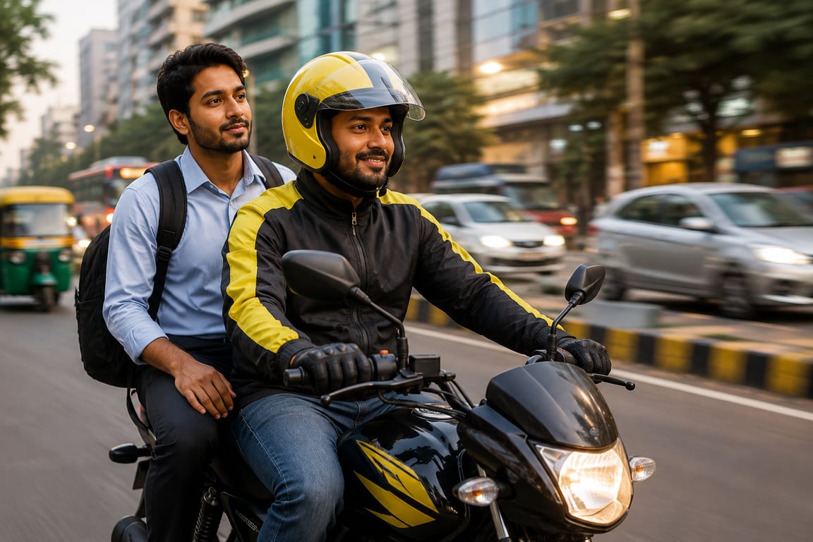 Bike taxi driver job India