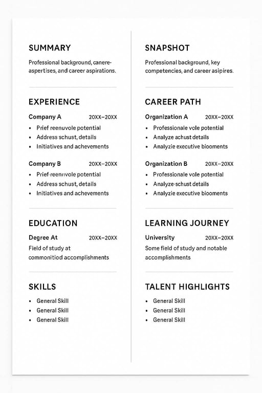 Comparison of ATS-friendly standard headers versus problematic creative headers