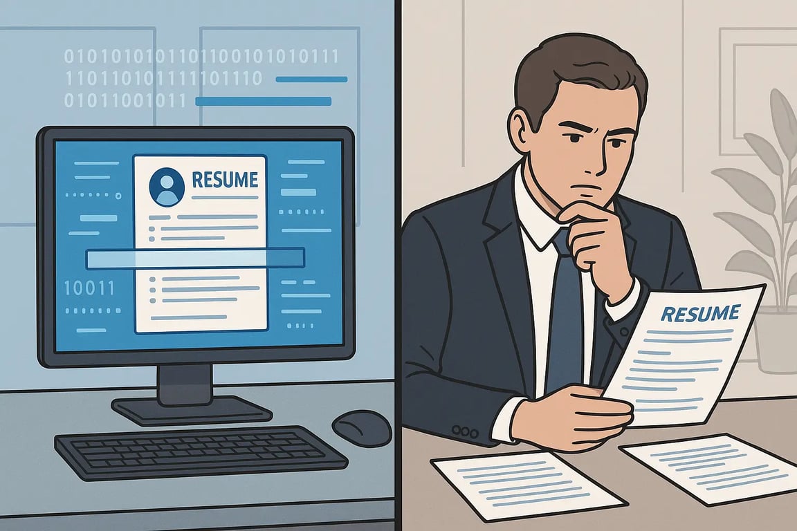 ATS technology working alongside human recruiters in the hiring process