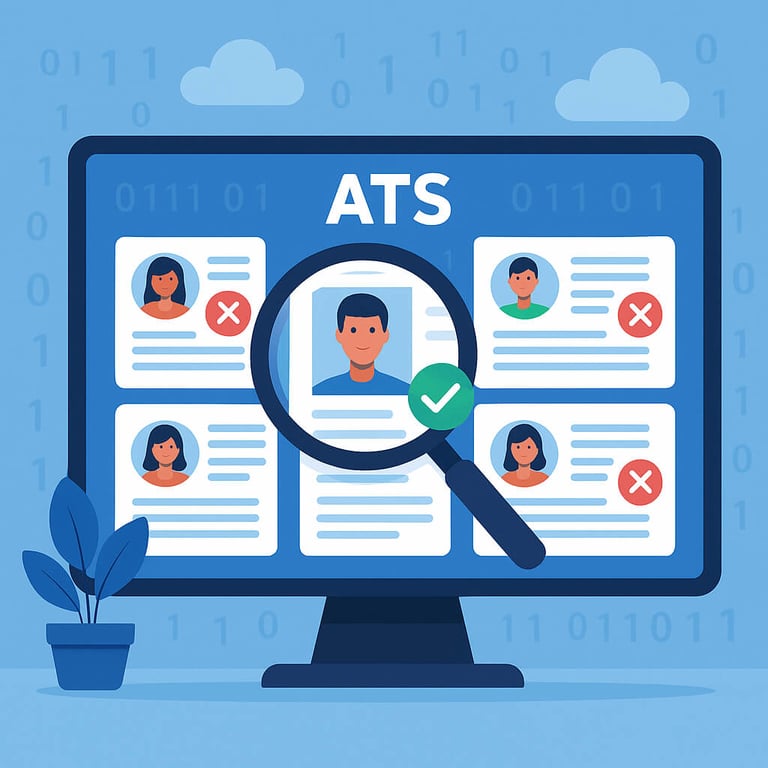 ATS system scanning and rejecting resumes