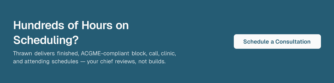 Hundreds of Hours on Scheduling?