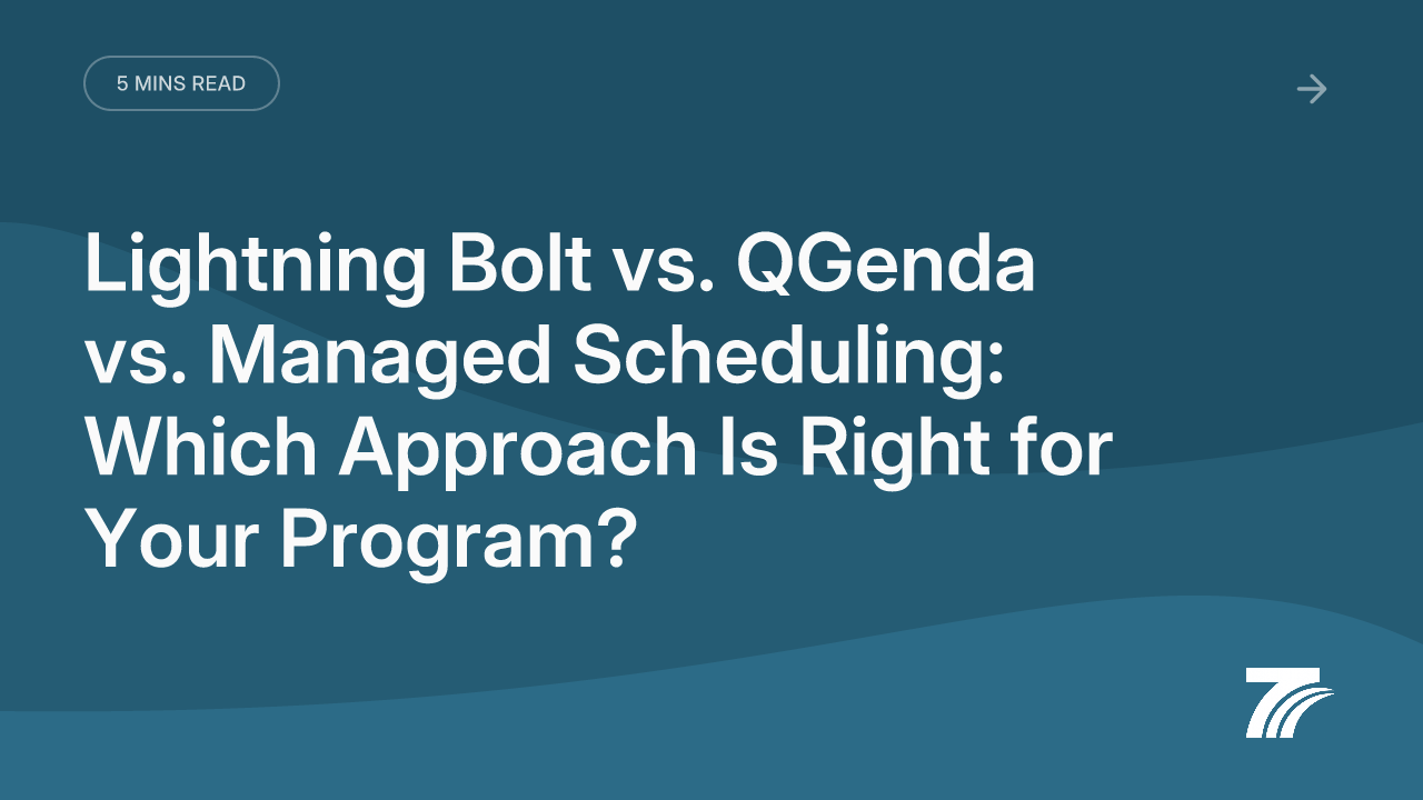 Lightning Bolt vs. QGenda vs. Managed Scheduling: Which Approach Is Right for Your Program?