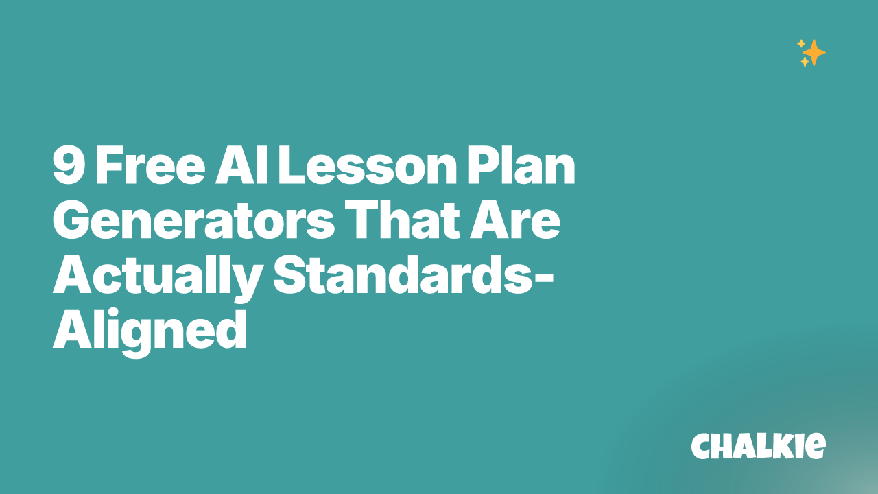 9 Free AI Lesson Plan Generators That Are Actually Standards-Aligned