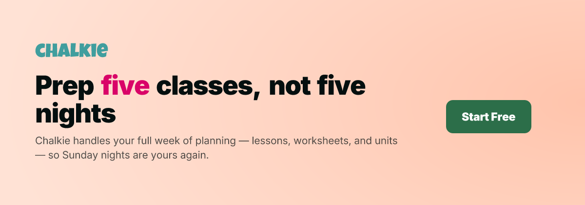 Prep five classes, not five nights