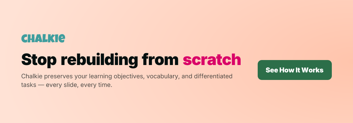 Stop rebuilding from scratch