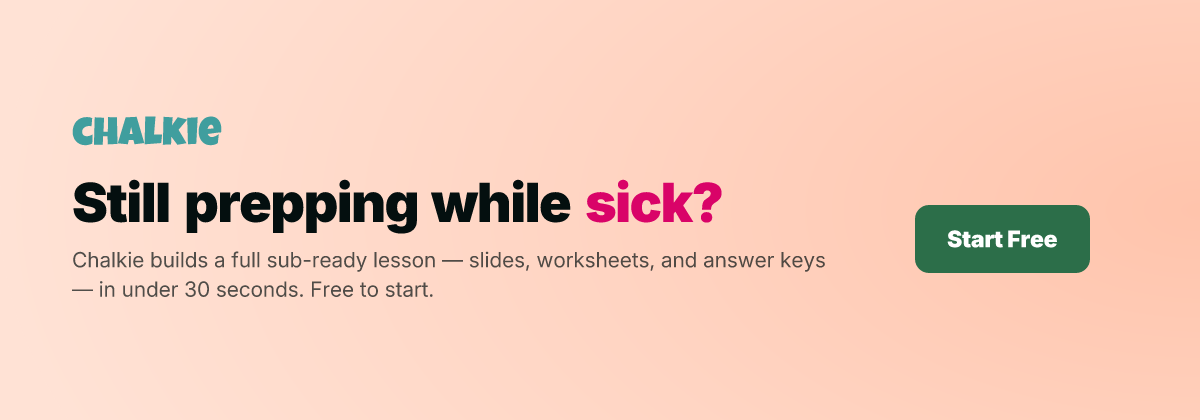 Still prepping while sick?