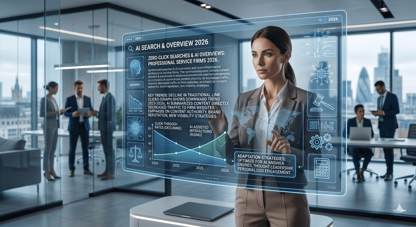 Zero-Click Searches and AI Overviews: How Professional Service Firms Must Adapt in 2026