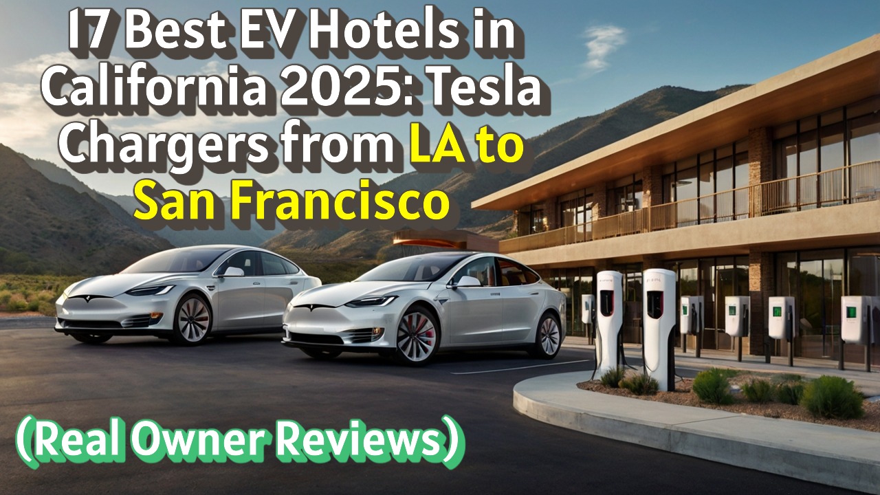 EV charging hotel California with Tesla destination chargers