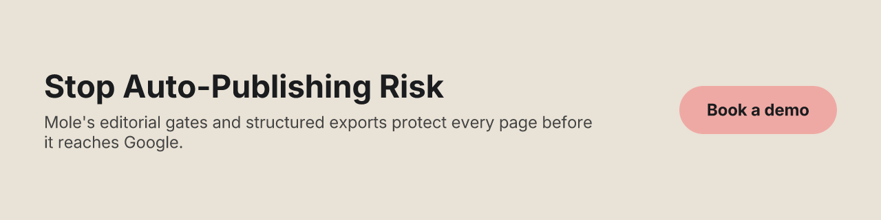 Stop Auto-Publishing Risk